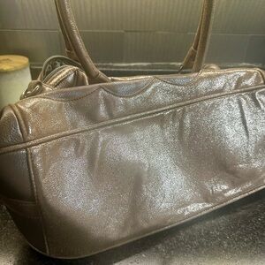 Miss Me Shimmering Brown Shoulder Bag